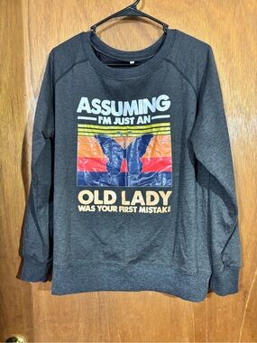 Funny Sweatshirt Womens Large